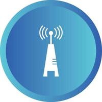 Unique Signal Tower I  Vector Glyph Icon