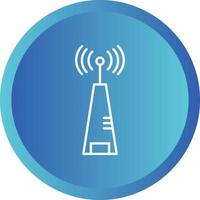 Unique Signal Tower I  Vector Line Icon