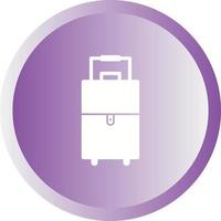 Unique Suitcase Vector Glyph Icon