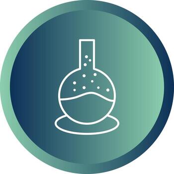 Unique Bubbles From Experiment Vector Line Icon
