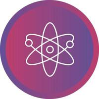 Unique Atomic Structure II Vector Line Icon