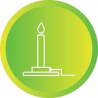 Unique Bunsen Burner Vector Line Icon