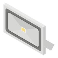 House led light icon, isometric style vector