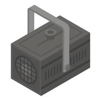 Spotlight icon, isometric style vector