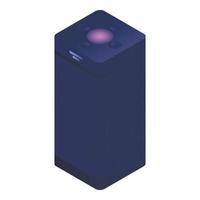 Smart speaker icon, isometric style vector