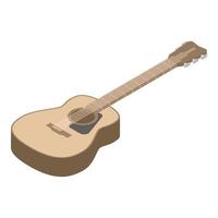 icono de guitarra, estilo isométrico vector