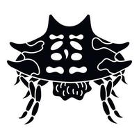 Horror spider icon, simple style vector