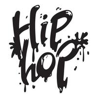 Hip hop icon, simple style vector