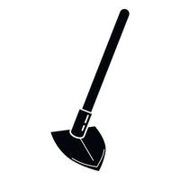 Small hand shovel icon, simple style vector