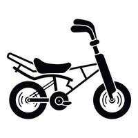icono de bicicleta, estilo simple vector