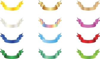 Colorful Vector Ribbon Banners. Set of Ribbons Banners with Label, Tag and Quality Badges. Banners set and colorful Ribbon, isolated on white background. Ribbon Banner in modern simple flat design