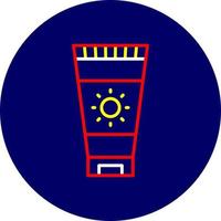 Sunscreen Creative Icon Design vector