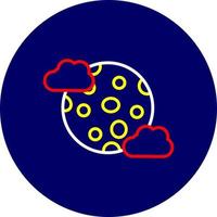 Full Moon Creative Icon Design vector