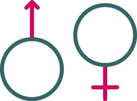 Gender Sign Vector  Icon