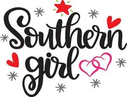 Southern Girl, Valentines Day, Heart, Love, Be Mine, Holiday, Vector Illustration File