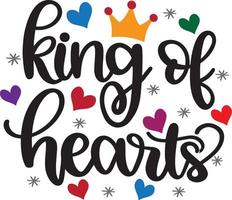 King Of Hearts, Be Mine, Holiday, Valentines Day, Heart, Love, Vector Illustration File