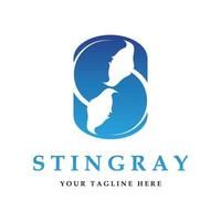 stingray logo and vector with slogan template