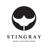 stingray logo and vector with slogan template