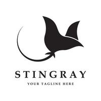 stingray logo and vector with slogan template