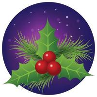 Merry christmas greeting illustration. vector