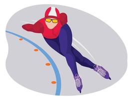 Skater olympic game illustration. vector