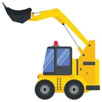 Illustration for construction machinery vehicle bucket. vector