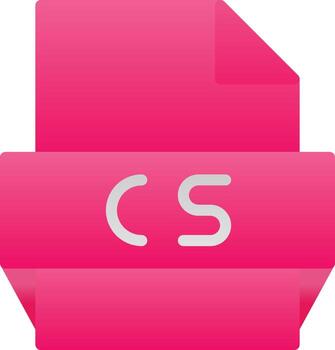 Cs File Format Icon vector