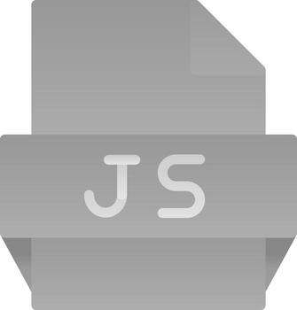icono de formato de archivo js vector