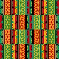 Ethnic African traditional pattern. African tribal kente colorful pattern seamless background. Abstract African pattern for fabric, home interior decoration elements, upholstery, wrapping. vector
