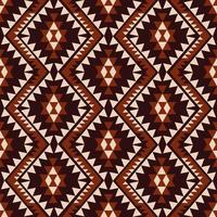 Aztec Navajo red-black color seamless pattern background. Geometric ethnic Navajo triangle zigzag pattern. Ethnic southwest pattern for fabric, home interior decoration elements, upholstery. vector