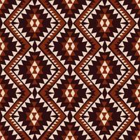 Aztec Navajo red-black color seamless pattern background. Geometric ethnic Navajo triangle zigzag pattern. Ethnic southwest pattern for fabric, home interior decoration elements, upholstery. vector