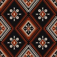 Ethnic tribal southwest pattern. Ethnic tribal aztec Navajo geometric diamond shape seamless pattern background. Ethnic tribal geometric pattern for fabric, home interior decoration elements. vector