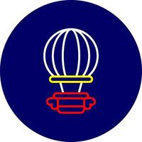 Hot Air Balloon Creative Icon Design vector