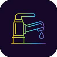 Tap Water Creative Icon Design vector