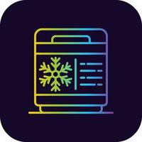 Freezer Creative Icon Design vector