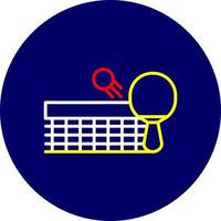 Ping Pong Creative Icon Design vector