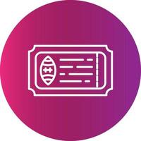 Ticket Creative Icon Design vector