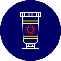 Sunscreen Creative Icon Design vector