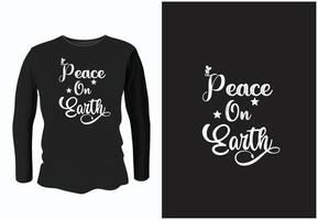 Peace Typography T-Shirt Design with Vector