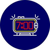 Alarm Clock Creative Icon Design vector