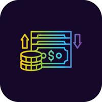 Cash Flow Creative Icon Design vector