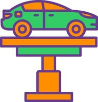 Car Lifter Creative Icon Design vector