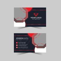 Modern professional business card design vector