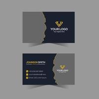 Modern professional business card design vector