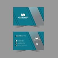 Modern professional business card design vector