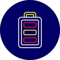 Full Battery Creative Icon Design vector