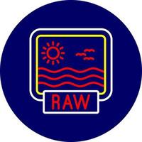 Raw Creative Icon Design vector
