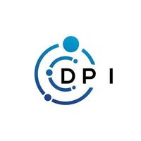 DPI letter logo design on  white background. DPI creative initials letter logo concept. DPI letter design. vector