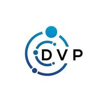 diseño de logotipo de letra dvp sobre fondo blanco. Concepto de logotipo de letra de iniciales creativas de dvp. diseño de carta dvp. vector