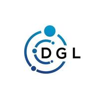 DGL letter logo design on  white background. DGL creative initials letter logo concept. DGL letter design. vector